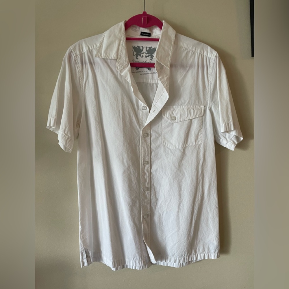 Company Standard collared Button Up Short Sleeve Shirt